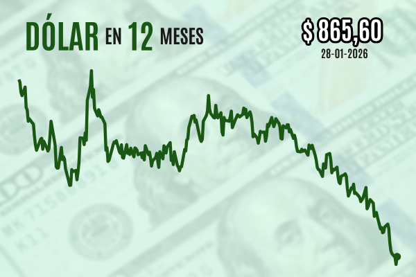 <p>Dólar revierte caída y cierra sobre $ 865 por compras globales luego de que Bessent descartara intervenir en favor del yen japonés</p>
