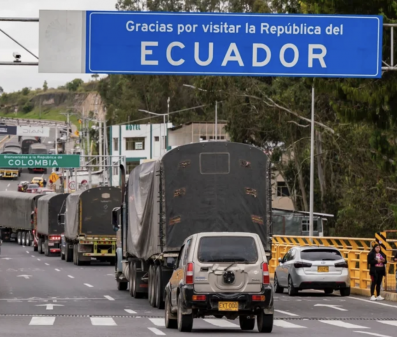 Aranceles de 30% entre Colombia y Ecuador entraron en vigor hoy: camiones se acumulan en la frontera entre ambos países