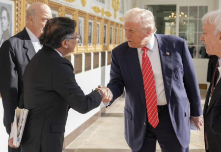 Los regalos que se entregaron los Presidentes Petro y Trump en la reunión en Washington