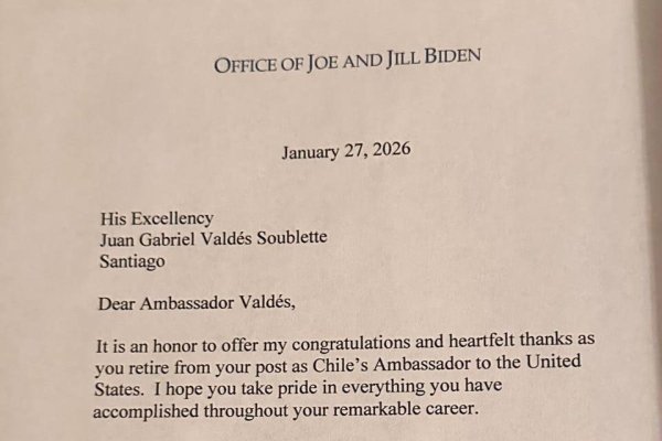 Memorias de su paso por Washington y la carta de Joe Biden: el cierre de la gestión de Juan Gabriel Valdés como embajador de Chile en EEUU