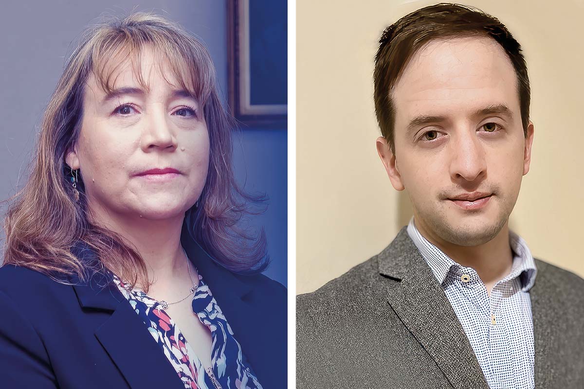 <p>Sonia Adriasola, próxima jefa del Departamento de Finanzas y Empresas Públicas de la Dipres. Diego Vivanco, futuro jefe del Subdepartamento de Ingresos Públicos de la repartición.</p>