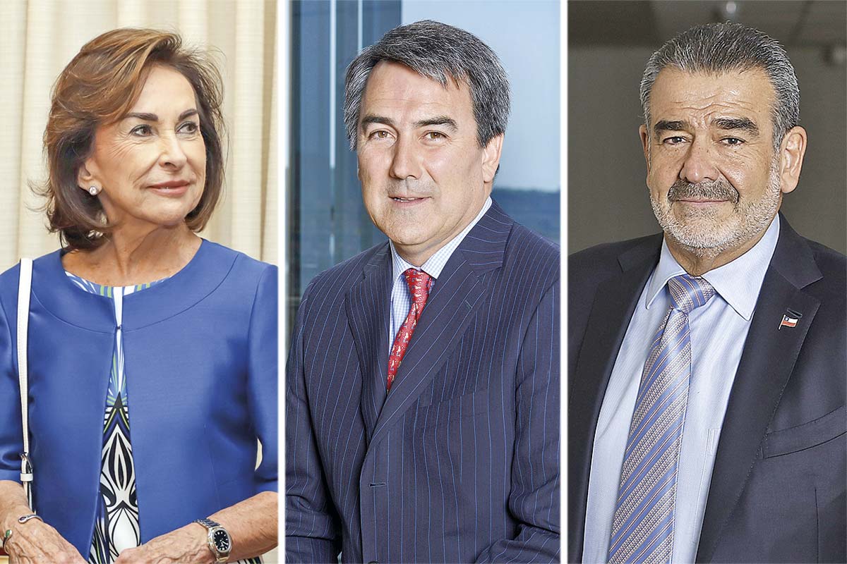 <p>Iris Fontbona, Jean Paul Luksic y Andrónico luksic</p>