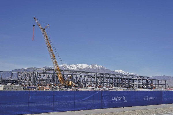 <p>Construcción del centro de datos QTS Eagle Mountain en Utah, EEUU.</p>
