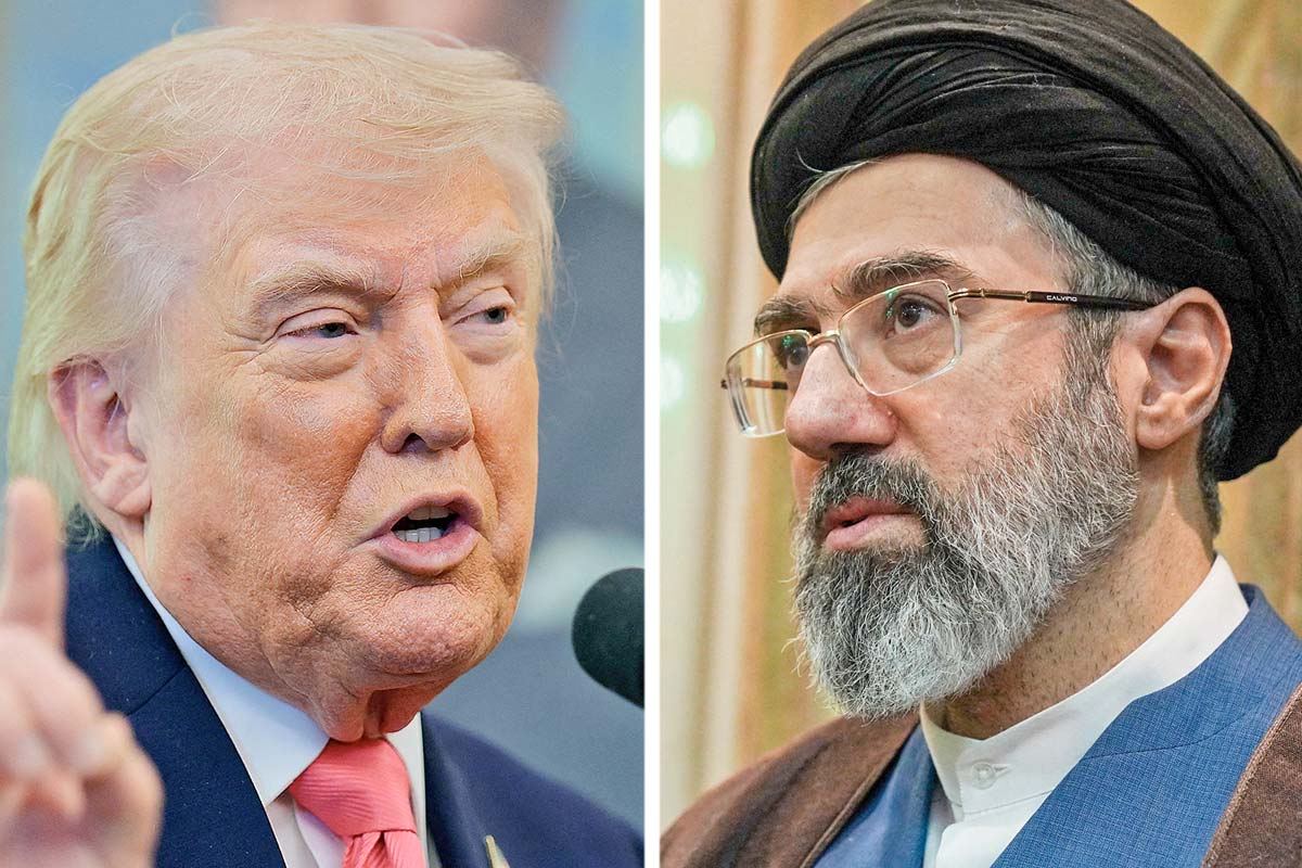 <p>El Presidente de Estados Unidos, Donald Trump. El líder supremo de Irán, Mojtabá Jameneí. Fotos: Reuters</p>