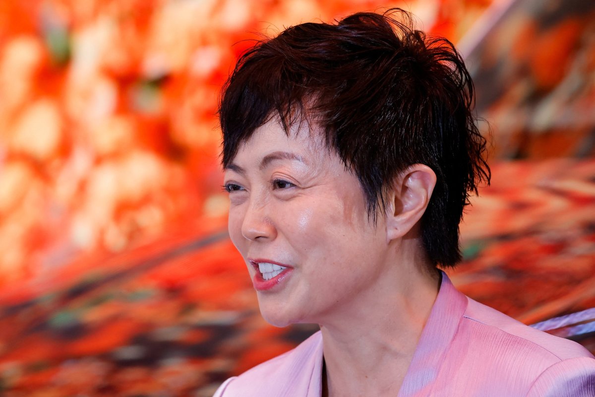 <p>La vicepresidenta ejecutiva de BYD, Stella Li, durante el Salón del Automóvil de Beijing la semana pasada. (Foto: Reuters)</p>
