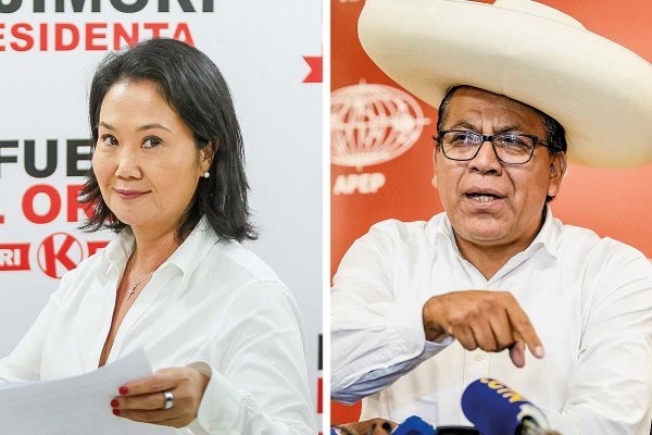 <p>Keiko Fujimori, candidata presiencial de Fuerza Popular y Roberto Sánchez, candidato presidencial de Juntos por el Perú. Fotos: Reuters</p>