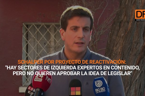 <p>Ahora en DF | Schalper por proyecto de reactivación: "Hay sectores de izquierda expertos en contenido, pero no quieren aprobar la idea de legislar"</p>