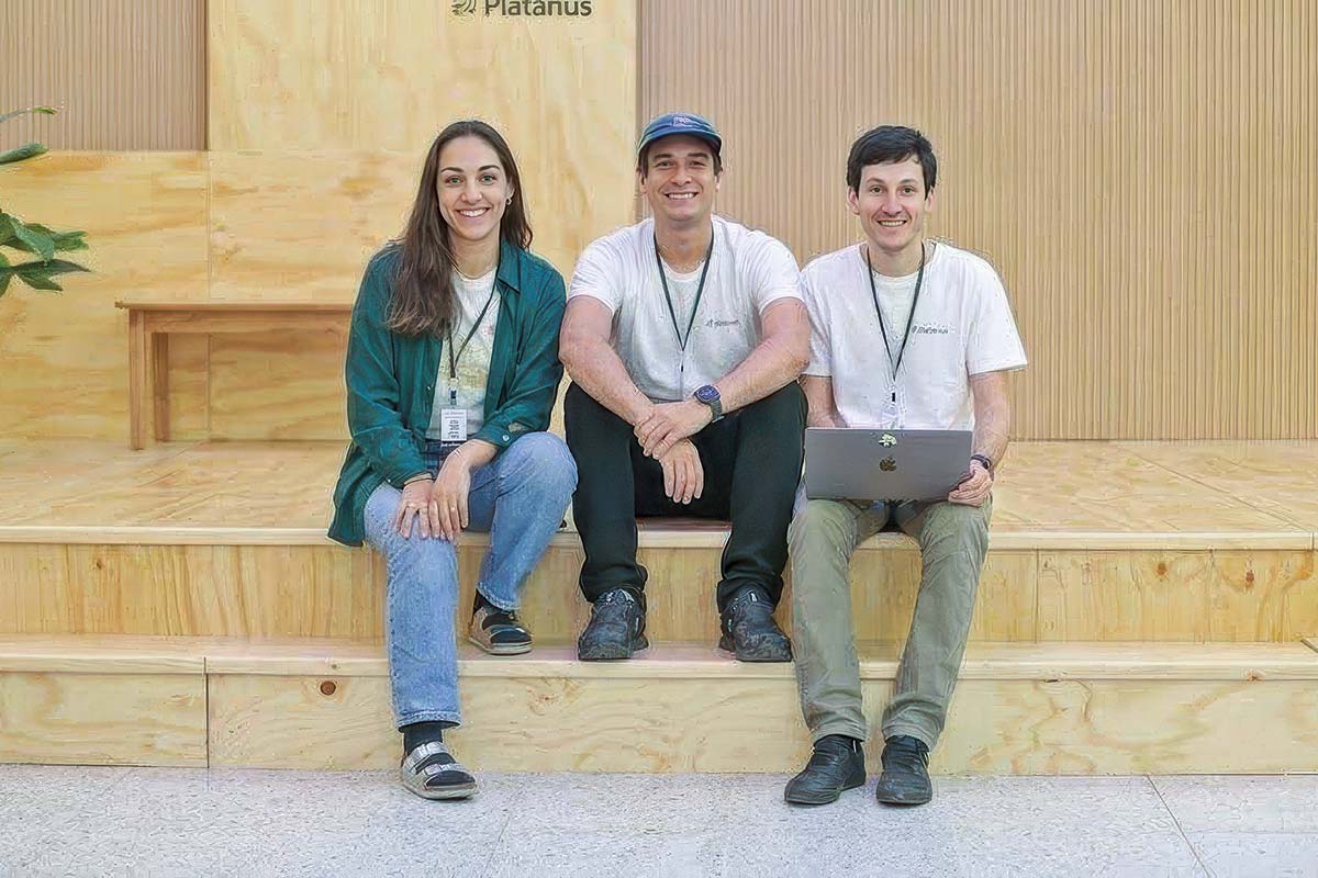 <p>Paula Enei, Joaquín Stephens y Raimundo Herrera, general partners de Platanus Ventures.</p>