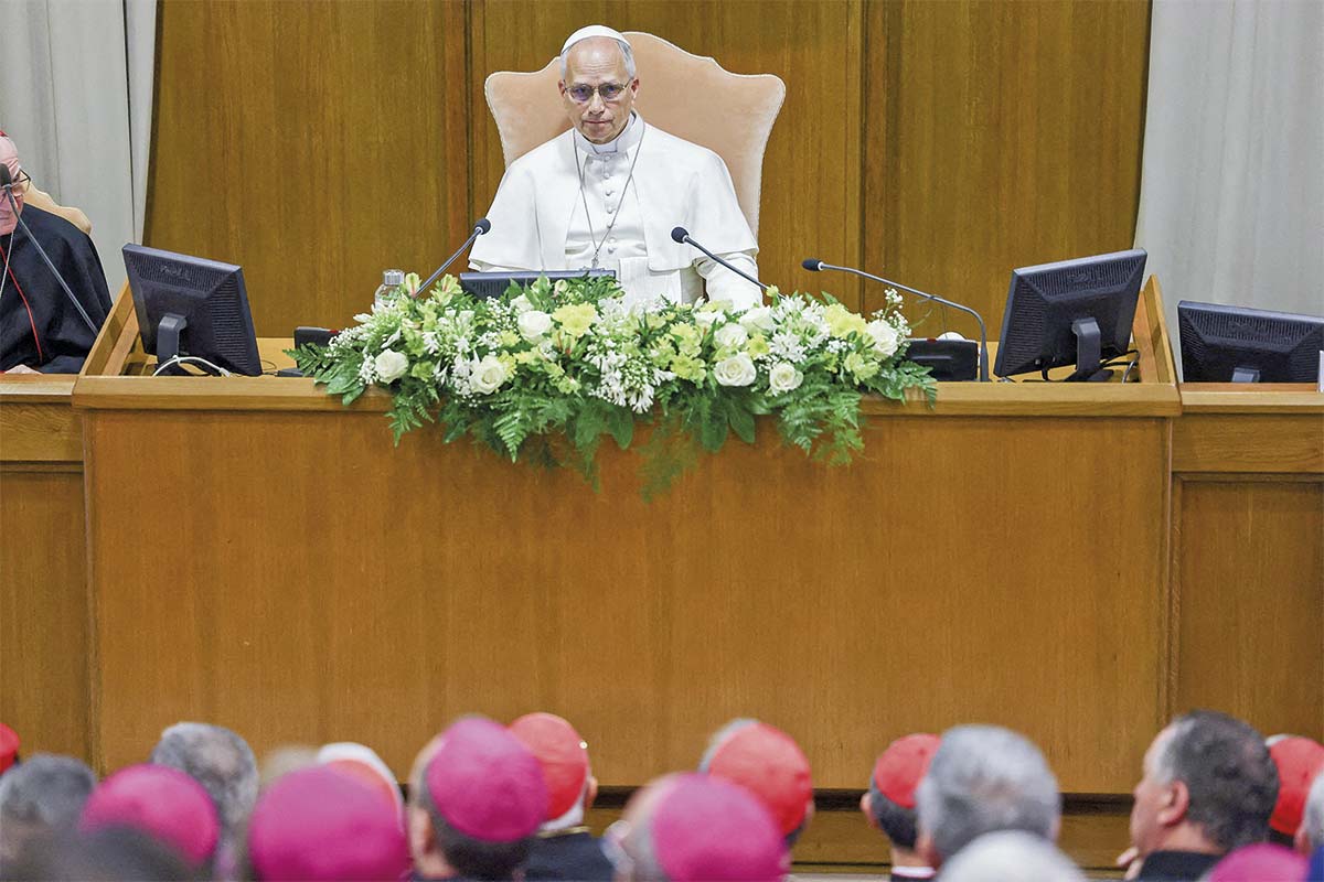 <p>El Papa León XIV durante la presentación de la encíclica Magnifica Humanitas en el Vaticano. Foto: Reuters</p>