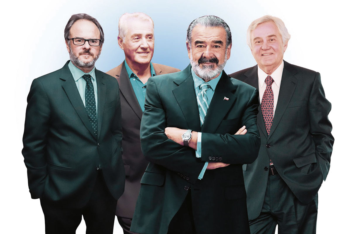 <p>Bernardo Larrain, Julio Ponce, Andrónico Luksic y Roberto Angelini.</p>