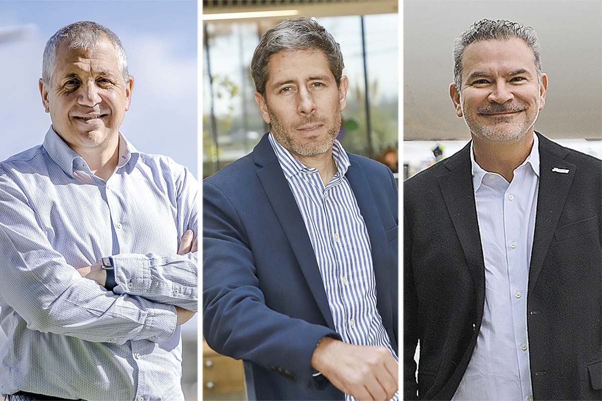 <p>Roberto Alvo, CEO de Latam. Daniel Belaúnde, CEO de Sky Airlines. Estuardo Ortiz, fundador y CEO de JetSmart. Fotos: Julio Castro y Archivo </p>