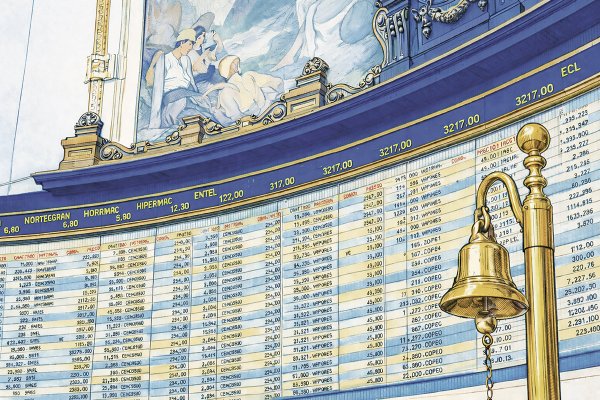 La recuperación de los montos transados de la bolsa se frena y sigue por debajo de 2020