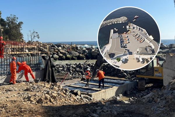 Con inversión de $ 8.266 millones, modernización de Caleta de Papudo alcanza 47% de avance