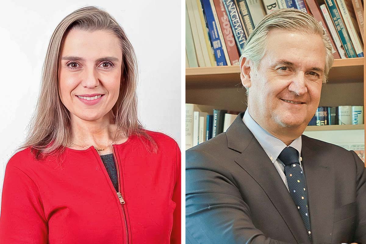 <p>Sandra Benedetto, socia de Tax & Legal de PwC. Alfredo Enrione, director del Centro de Gobierno Corporativo y Sociedad del ESE Business School.</p>