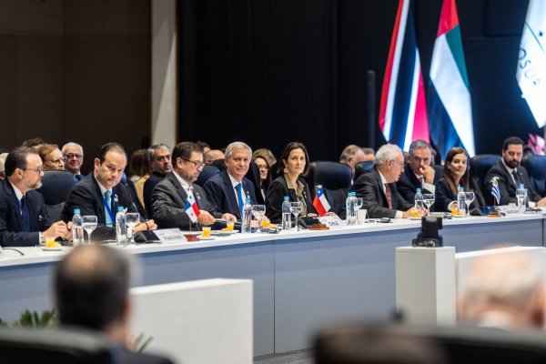 <p>El Presidente Kast tuvo su primera intervención en una cumbre regional. Crédito: Presidencia de la República.</p>