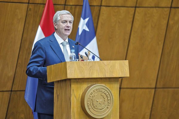 <p>El mandatario chileno expuso ante los parlamentarios paraguayos. Foto: Presidencia.</p>