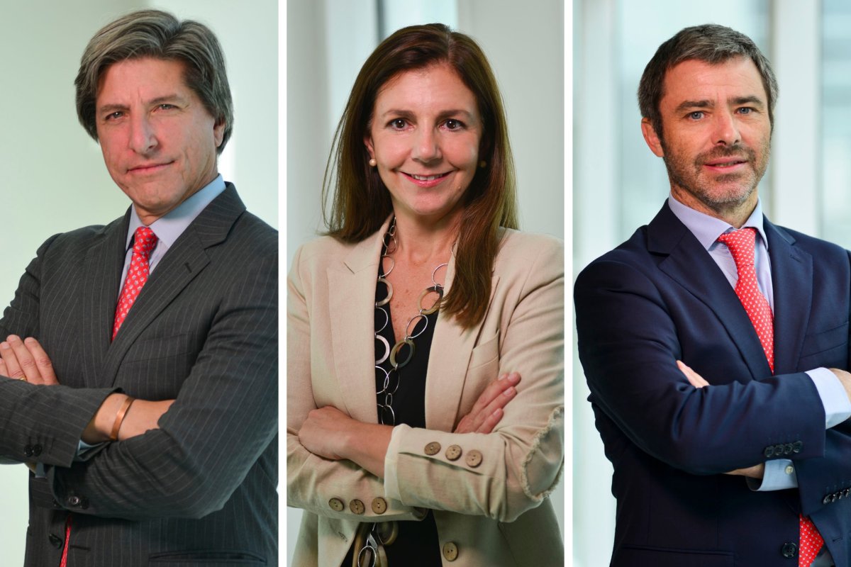 <p>Los socios Carlos Silva, Macarena Laso y José Miguel Carvajal.</p>