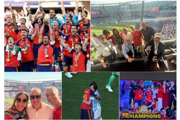 <p>La presidenta de Santander acompañó su publicación en LinkedIn con fotos de la celebración de los bicampeones y de ella con su grupo en la zona de palcos VIP del estadio.</p>