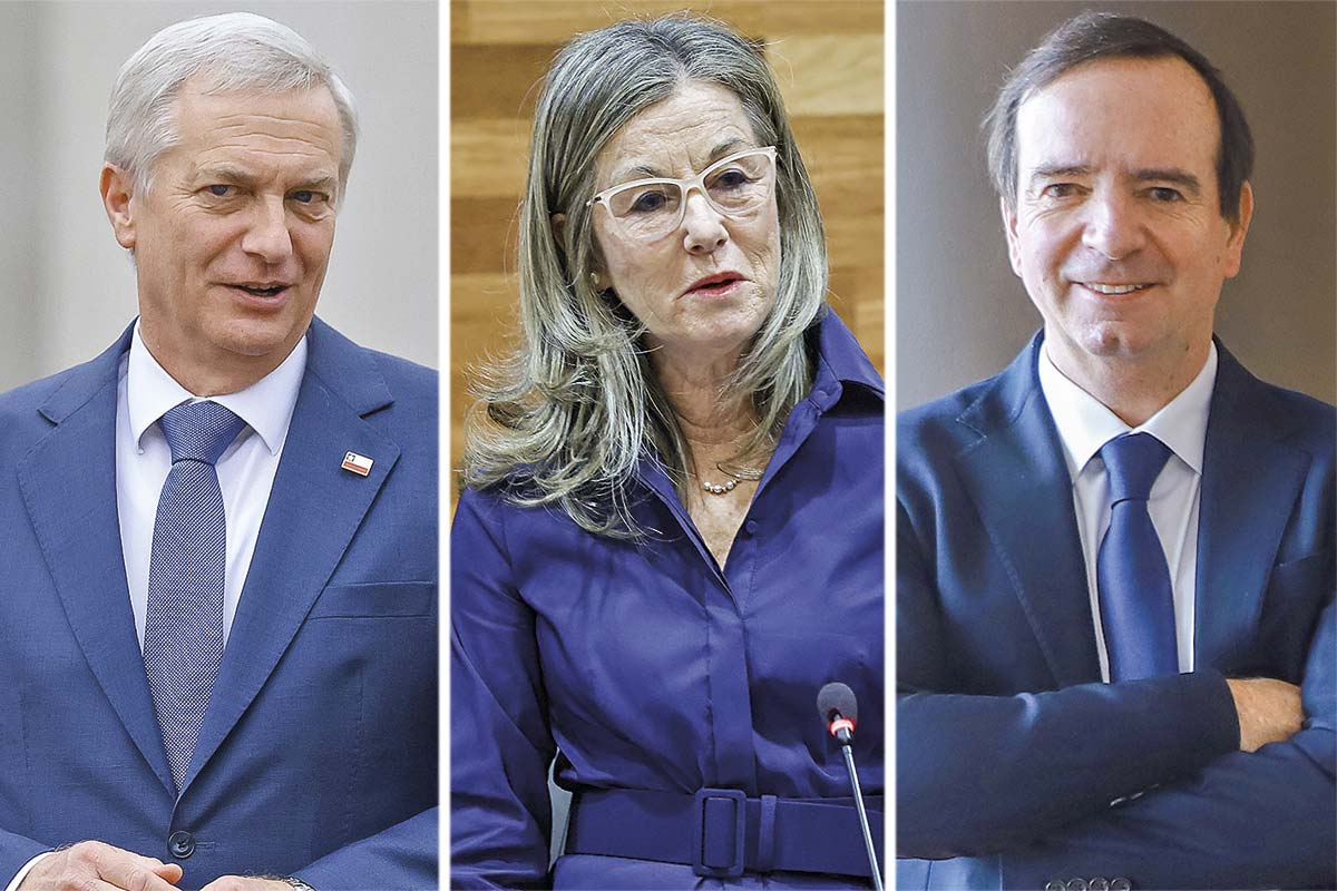 <p>Presidente José Antonio Kast suscribe la defensa; María Pía Silva, presidenta del TC. y Arturo Fermandois encabeza la defensa del gobierno. Fotos: Julio Castro y Aton</p>