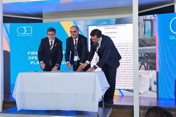 Gobierno firma con Quiborax el primer CEOL exclusivo con privados para producir litio en Arica