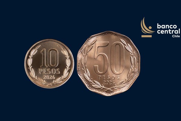 Banco Central presenta nuevas monedas de $ 10 y $ 50 con mismo diseño, pero más livianas y con una tecnología que reduce costo de producción