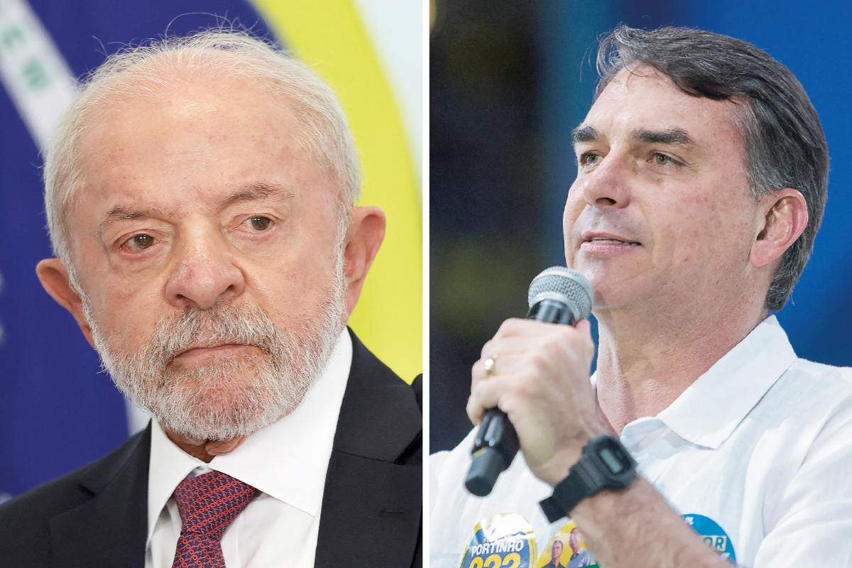 El Presidente Lula da Silva tiene una ventaja -particularmente ajustada en segunda vuelta- frente a Flávio Bolsonaro. Fotos: Reuters