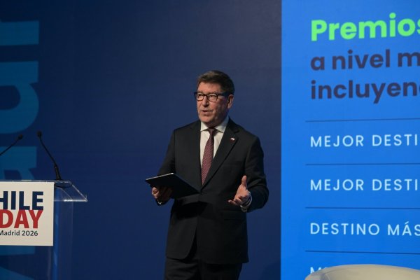 El mensaje central de Mas en Madrid fue una invitación directa a los inversionistas españoles a mirar de nuevo hacia Chile. (Foto: ChileDay 2026)