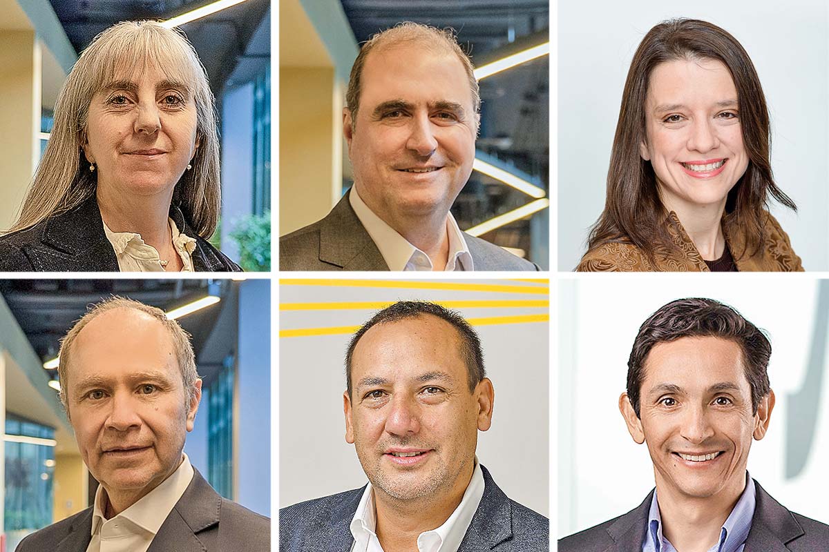 Carolina Ayala, llega como socia adjunta de Consultoría EY Chile. Emilio De Giacomo, socio Aurys. Macarena Navarrete, Country Managing Partner EY Chile. Enrique Hernández, socio Aurys. Marcel Villegas, socio líder de Consultoría de EY Chile. Patricio Oyaneder, socio Aurys.